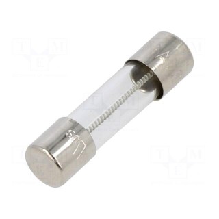 Fuse: fuse | time-lag | 1A | 250VAC | cylindrical,glass | 5x20mm | copper