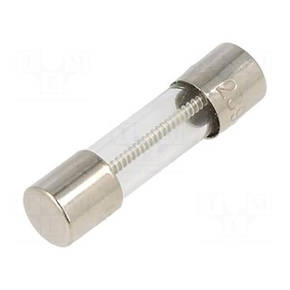 Fuse: fuse | time-lag | 3A | 250VAC | cylindrical,glass | 5x20mm | brass