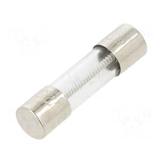 Fuse: fuse | time-lag | 3A | 250VAC | cylindrical,glass | 5x20mm | brass