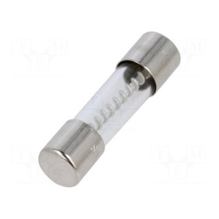 Fuse: fuse | time-lag | 4A | 250VAC | cylindrical,glass | 5x20mm | copper