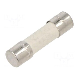 Fuse: fuse | time-lag | 6.3A | 250VAC | ceramic,cylindrical | 5x20mm