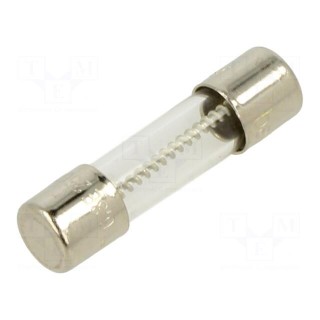 Fuse: fuse | time-lag | 6.3A | 250VAC | cylindrical,glass | 5x20mm | 5ET
