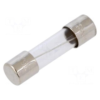 Fuse: fuse | time-lag | 6.3A | 250VAC | cylindrical,glass | 5x20mm | S506