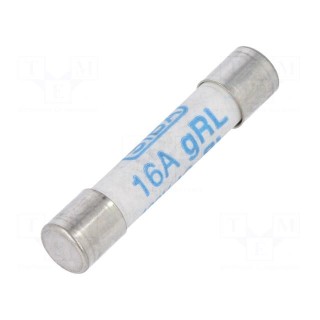Fuse: fuse | gRL | 16A | 400VAC | ceramic,cylindrical | 6,3x32mm