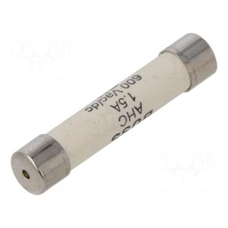 Fuse: fuse | quick blow | 1.5A | 600VAC | 600VDC | ceramic,cylindrical