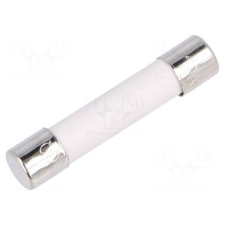 Fuse: fuse | quick blow | 10A | 250VAC | ceramic,cylindrical | 6.3x32mm