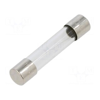 Fuse: fuse | quick blow | 1A | 250VAC | cylindrical,glass | 6.3x32mm