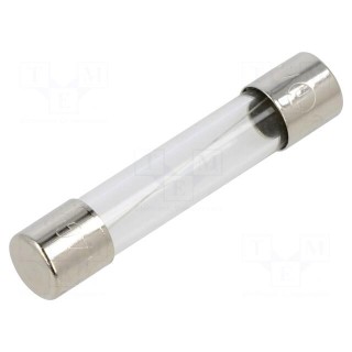 Fuse: fuse | quick blow | 3A | 250VAC | cylindrical,glass | 6.3x32mm