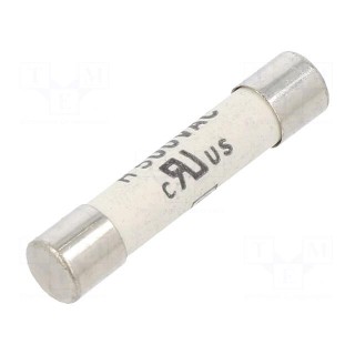 Fuse: fuse | time-lag | 10A | 500VAC | 400VDC | ceramic,cylindrical