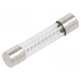Fuse: fuse | time-lag | 15A | 32VAC | cylindrical,glass | 6.3x32mm | MDL