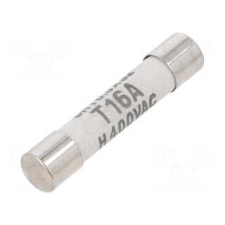 Fuse: fuse | time-lag | 16A | 400VAC | 400VDC | ceramic,cylindrical