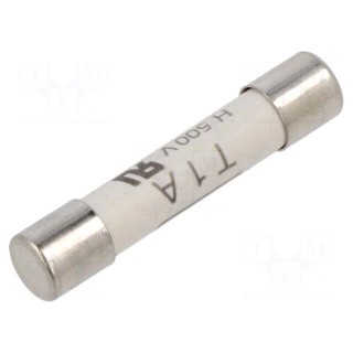 Fuse: fuse | time-lag | 1A | 500VAC | ceramic,cylindrical | 6,3x32mm