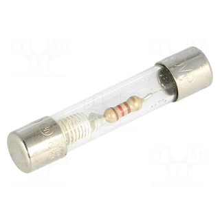 Fuse: fuse | time-lag | 62mA | 250VAC | cylindrical,glass | 6,3x32mm