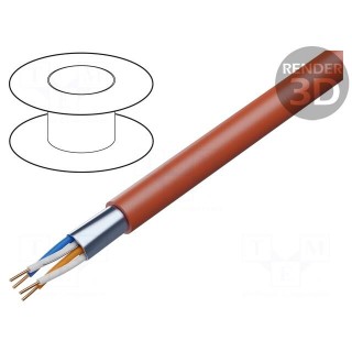 Wire: control cable | YnTKSYekw | 2x2x0.8mm | Insulation: PVC | 0.5mm2