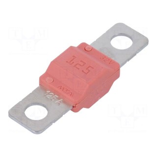 Fuse: fuse | 125A | 32V | automotive | 40mm | MIDIVAL | Mounting: M5 screw
