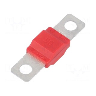 Fuse: fuse | 50A | 32V | automotive | 40mm | MIDIVAL | Mounting: M5 screw