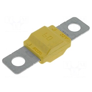 Fuse: fuse | 60A | 32V | automotive | 40mm | MIDIVAL | Mounting: M5 screw