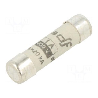 Fuse: fuse | gG | 1A | 400VAC | ceramic,cylindrical,industrial | 8x31mm
