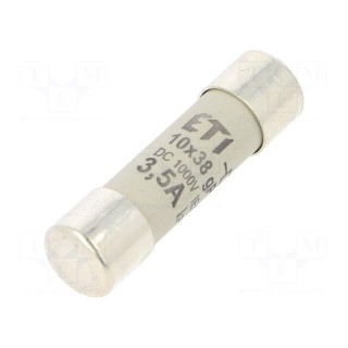 Fuse: fuse | gPV | 3.5A | 1000VDC | cylindrical | 10,3x38mm