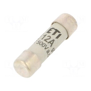 Fuse: fuse | gG | 12A | 500VAC | cylindrical | 10.3x38mm