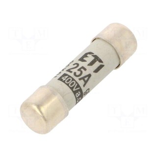 Fuse: fuse | gG | 25A | 400VAC | cylindrical | 10.3x38mm
