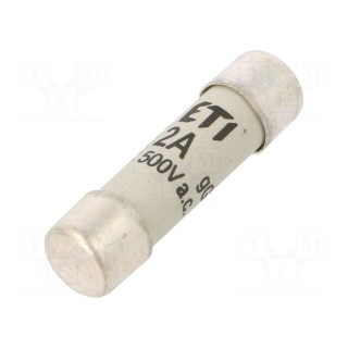 Fuse: fuse | gG | 2A | 500VAC | cylindrical | 10.3x38mm