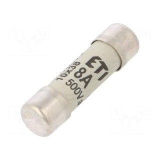 Fuse: fuse | gG | 8A | 500VAC | cylindrical | 10.3x38mm