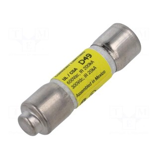 Fuse: fuse | time-lag | 20A | 600VAC | 300VDC | cylindrical,industrial