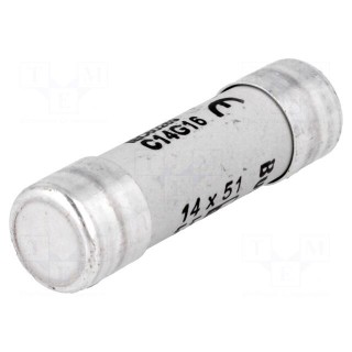 Fuse: fuse | 16A | 690VAC | ceramic,cylindrical,industrial | 14x51mm