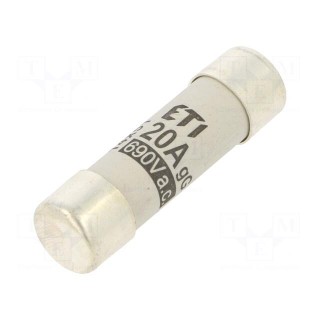 Fuse: fuse | gG | 20A | 690VAC | cylindrical,industrial | 14x51mm