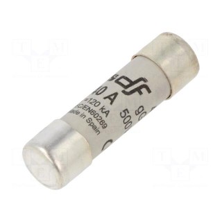 Fuse: fuse | gG | 40A | 500VAC | 80VDC | ceramic,cylindrical,industrial
