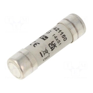 Fuse: fuse | gG | 50A | 400VAC | 48VDC | ceramic,cylindrical,industrial