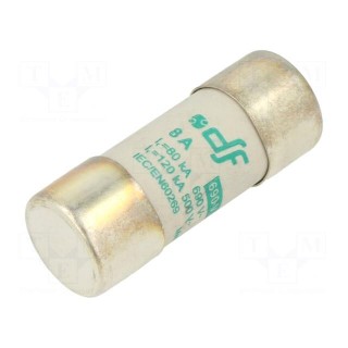 Fuse: fuse | aM | 8A | 690VAC | ceramic,cylindrical,industrial