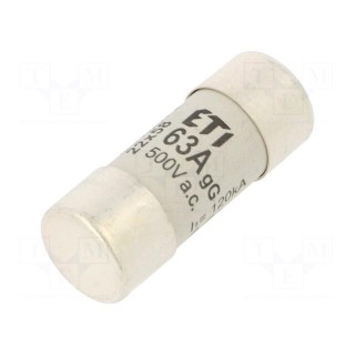 Fuse: fuse | gG | 63A | 690VAC | cylindrical,industrial | 22x58mm