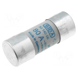 Fuse: fuse | gR | 80A | 690VAC | ceramic,cylindrical,industrial