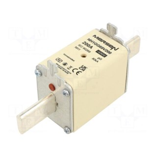Fuse: fuse | gG | 200A | 690VAC | 400VDC | ceramic,industrial | NH1