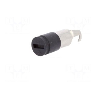 Adapter | cylindrical fuses | 6.3x32mm | 10A | black | 250VAC | UL94V-0