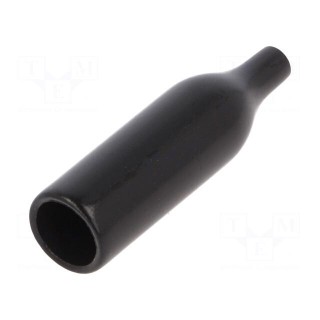 Cover | cylindrical fuses | black | UL94V-0 | Mat: PVC