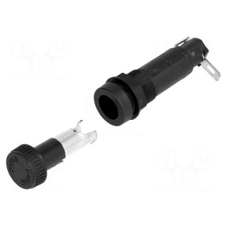 Fuse holder | cylindrical fuses | 6,3x32mm | 10A | 250V | -40÷85°C