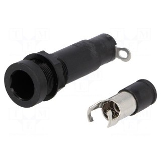 Fuse holder | cylindrical fuses | 6,3x32mm | 10A | Mounting: on panel