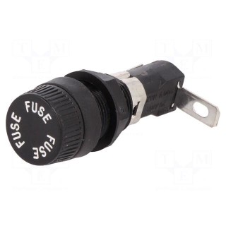 Fuse holder | cylindrical fuses | 6.3x32mm | 16A | 250V | on panel