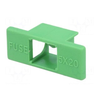 Cover | -30÷85°C | Mat: thermoplastic | UL94V-0 | Colour: green