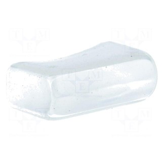 Cover | cylindrical fuses | 5x20mm | Mat: PVC | natural / azure