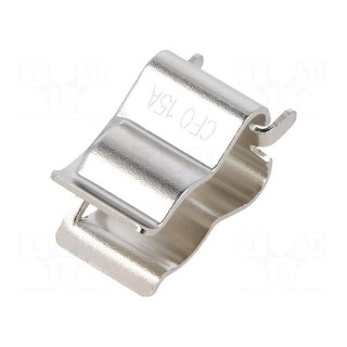 Fuse clips | cylindrical fuses | THT | 10x38mm | 15A | Pitch: 9.65mm