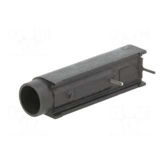 Fuse holder | cylindrical fuses | THT | -40÷85°C | 10A | UL94V-0 | black