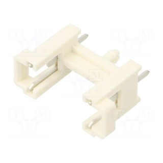 Fuse holder | cylindrical fuses | THT | 5x20mm | -30÷85°C | 6.3A | white