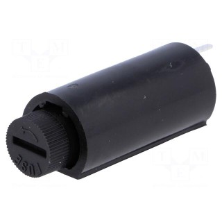 Fuse holder | cylindrical fuses | Mounting: vertical | 5x20mm | 6A