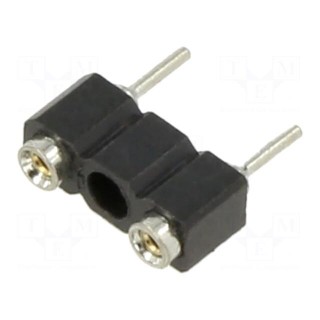 Fuse holder | THT | 6.3A | Mat: PPS,thermoplastic | UL94V-0 | 5.08mm