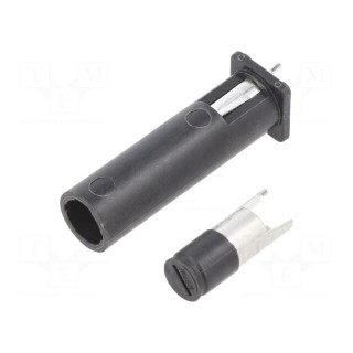 Fuse holder | THT | 6.3x32mm | -40÷85°C | 16A | Mat: thermoplastic | 5mΩ