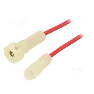 Fuse holder | cylindrical fuses | 6.3x32mm | Imax: 30A | Leads: cables